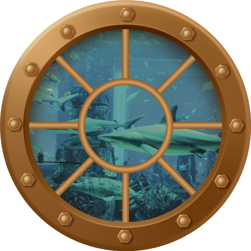 Vinylmatta blommor och växter underwater utsikt - Tenstickers