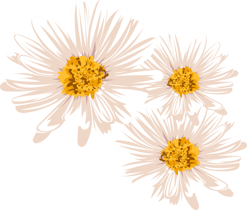 Vinylmatta blommor och växter charmig blomsterarrangemang - Tenstickers