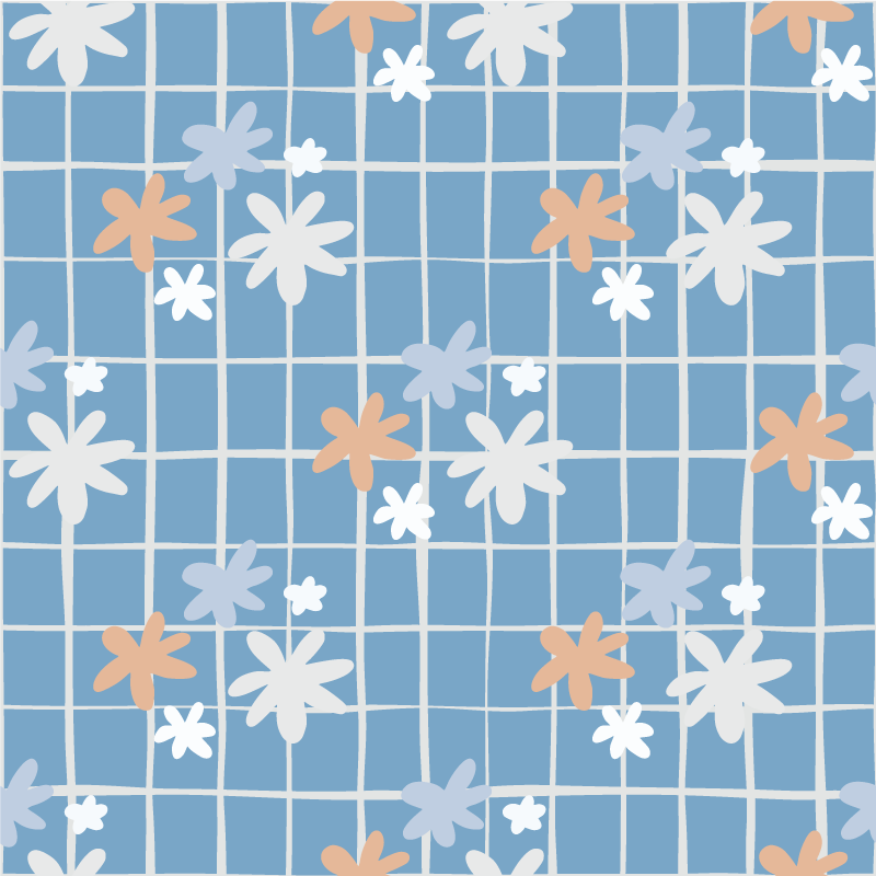 Vinylmatta blommor och växter med blommotiv - Tenstickers