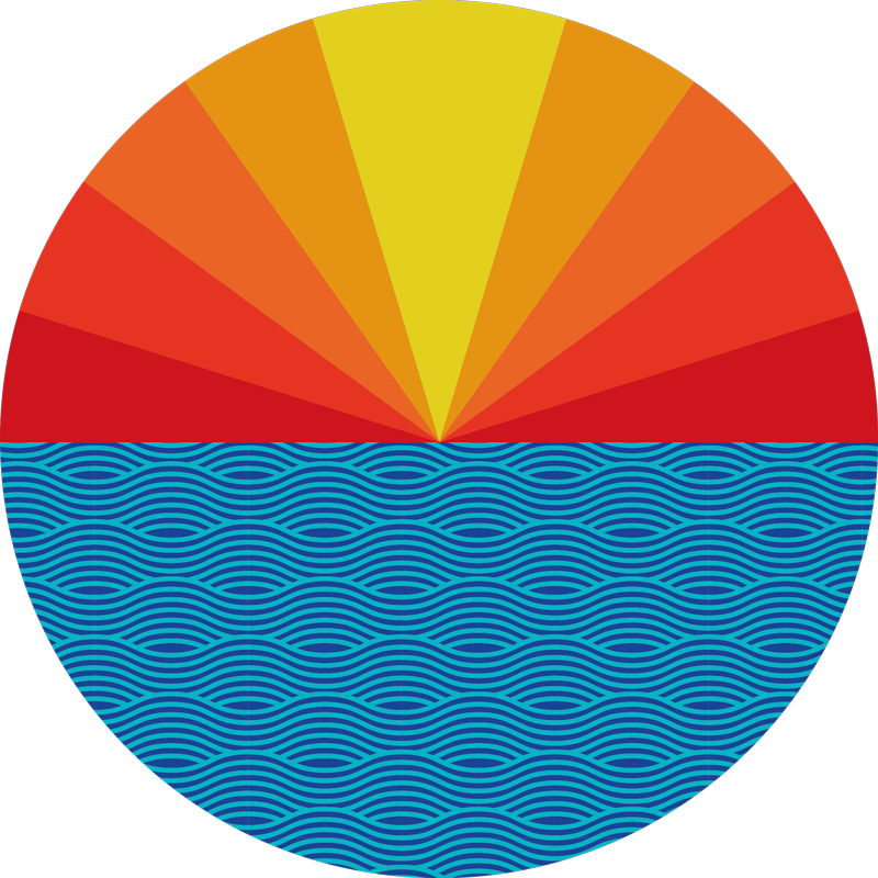 Vintage solnedgång vinylmatta sovrum - Tenstickers