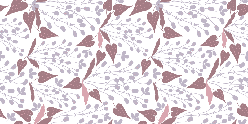 Vinylmatta blommor och växter pastell vintage blommor - Tenstickers