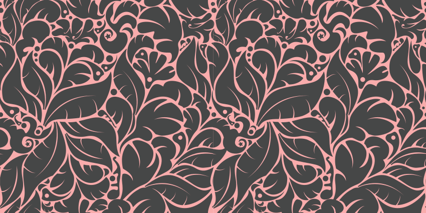 Vinylmatta blommor och växter i vintage blommor - Tenstickers