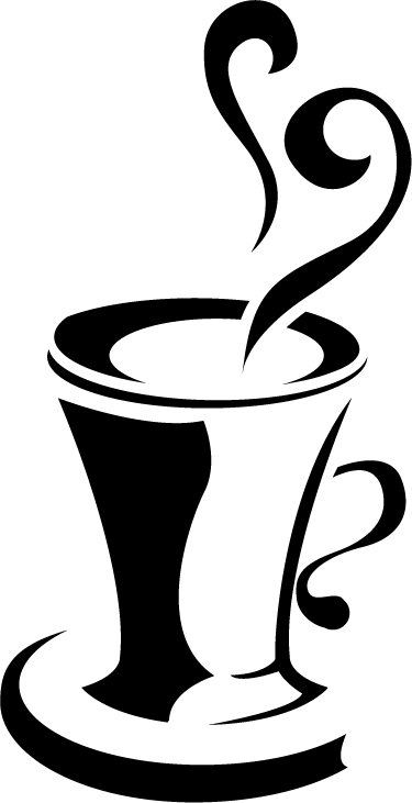 Vinylmatta kök kaffe med hjärta - Tenstickers