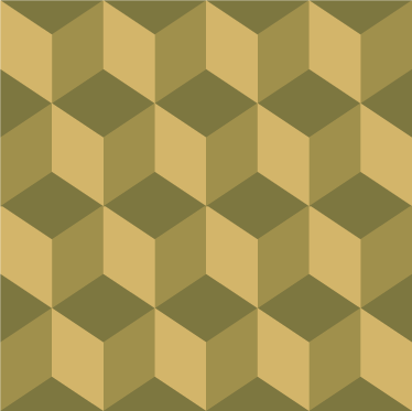 Vinylmatta matsal beige 3d kuber - Tenstickers