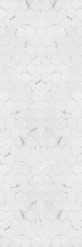 Vinylmatta kök elegant grå hexagonplattor - Tenstickers