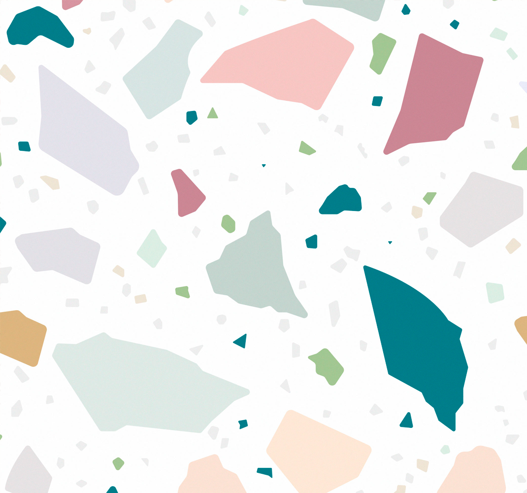 Vinylmatta kök mediterran terrazzo mönster - Tenstickers