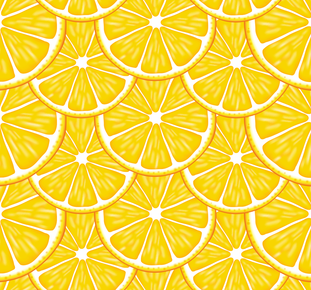 Vinylmatta kök orange mönster - Tenstickers