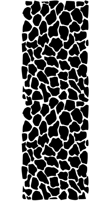 Vinylmatta badrum giraffmönster - Tenstickers