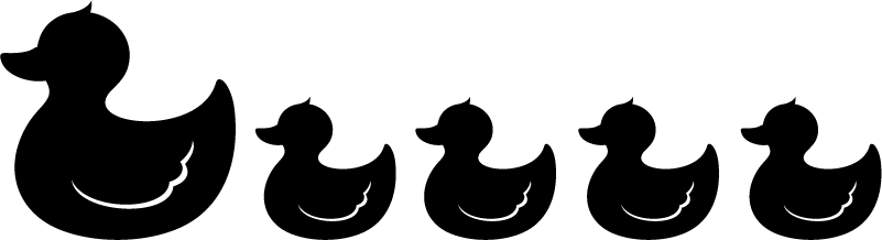 Vinylmatta badrum gummifågel - Tenstickers