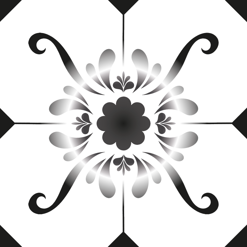 Vinylmatta badrum plattmönster - Tenstickers