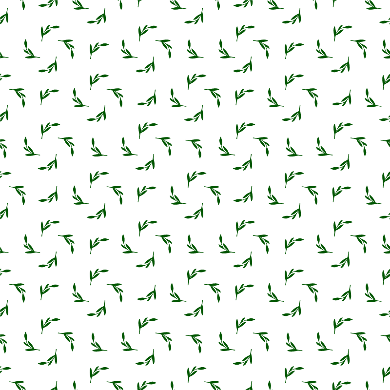 Vinylmatta blommor och växter bladillustration - Tenstickers