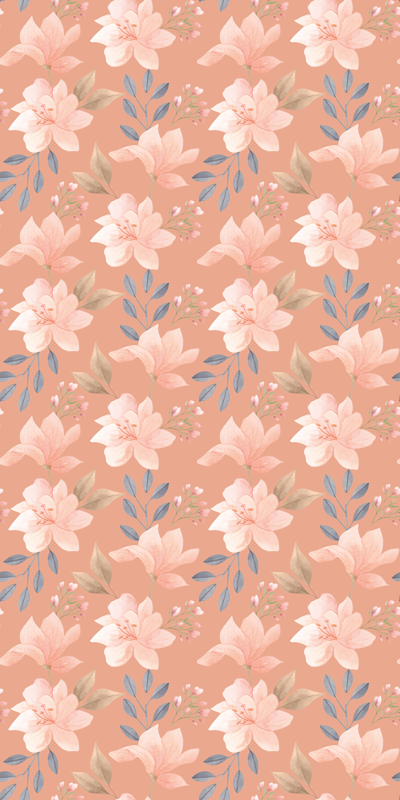 Vinylmatta blommor och växter blossom blommönster - Tenstickers