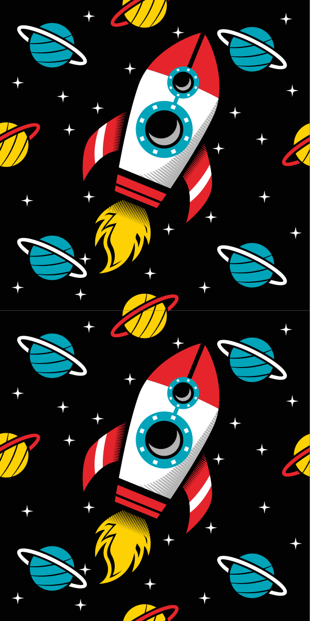 Vinylmatta stjärnor till oändligheten och bortom - Tenstickers