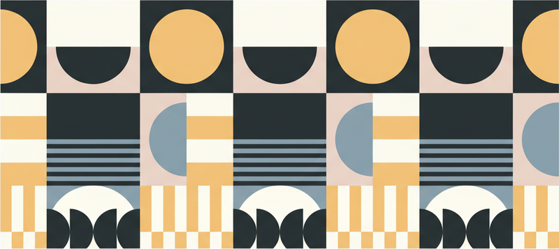 Vinylmatta vardagsrum abstrakt modernt mönster - Tenstickers