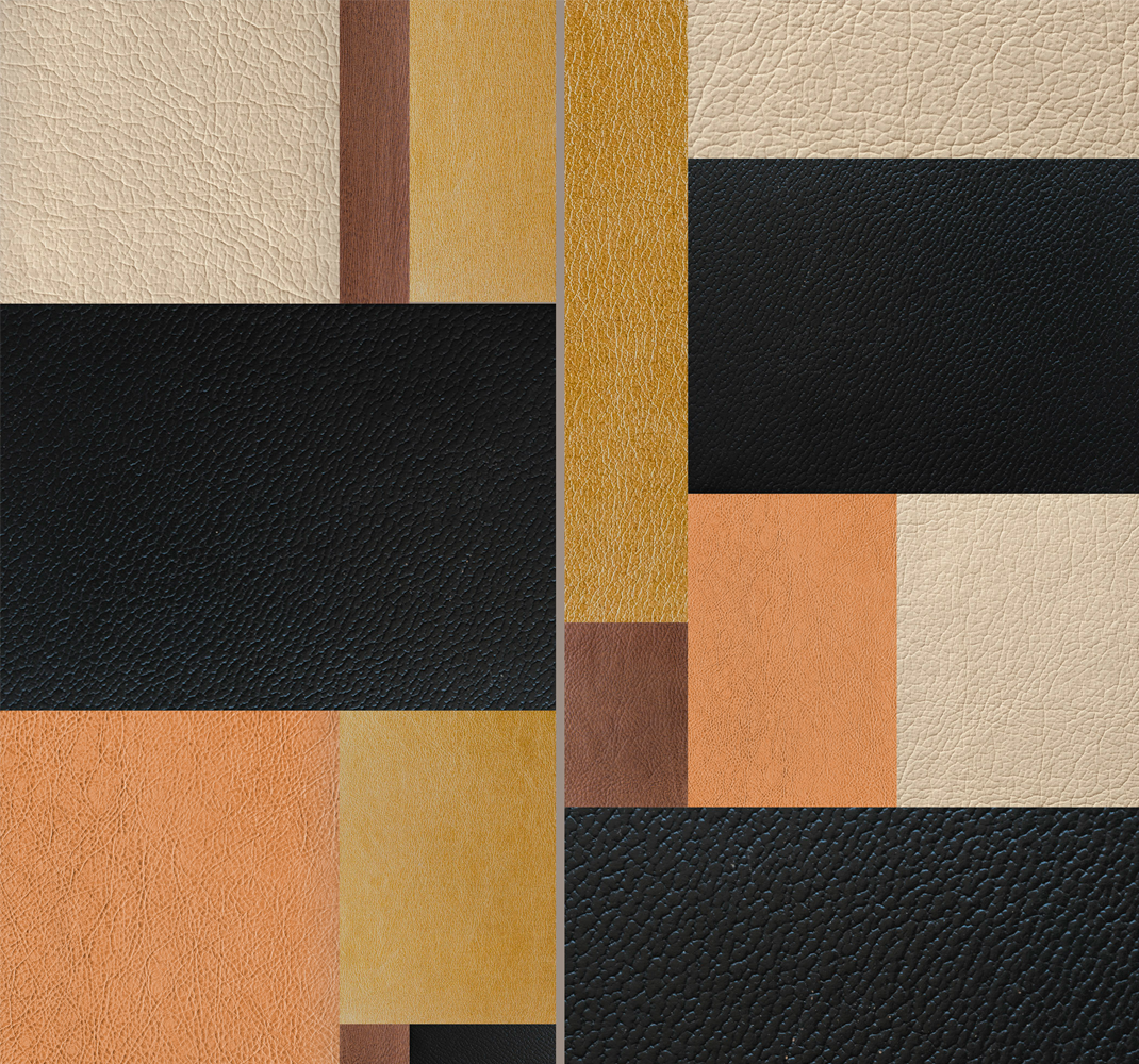 Vinylmatta geometrisk med strukturerade block - Tenstickers