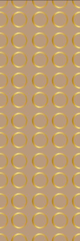 Vinylmatta geometrisk gyllene cirklar - Tenstickers