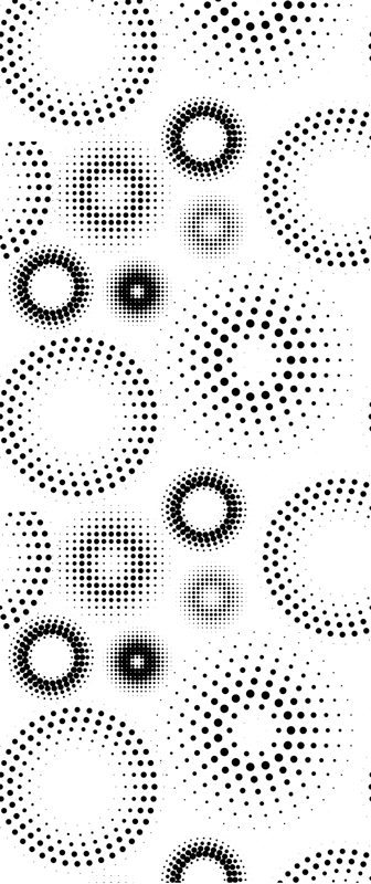 Vinylmatta geometrisk utan sömmar prickar - Tenstickers