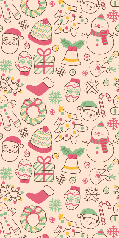 Vinylmatta jul julbelysning - Tenstickers