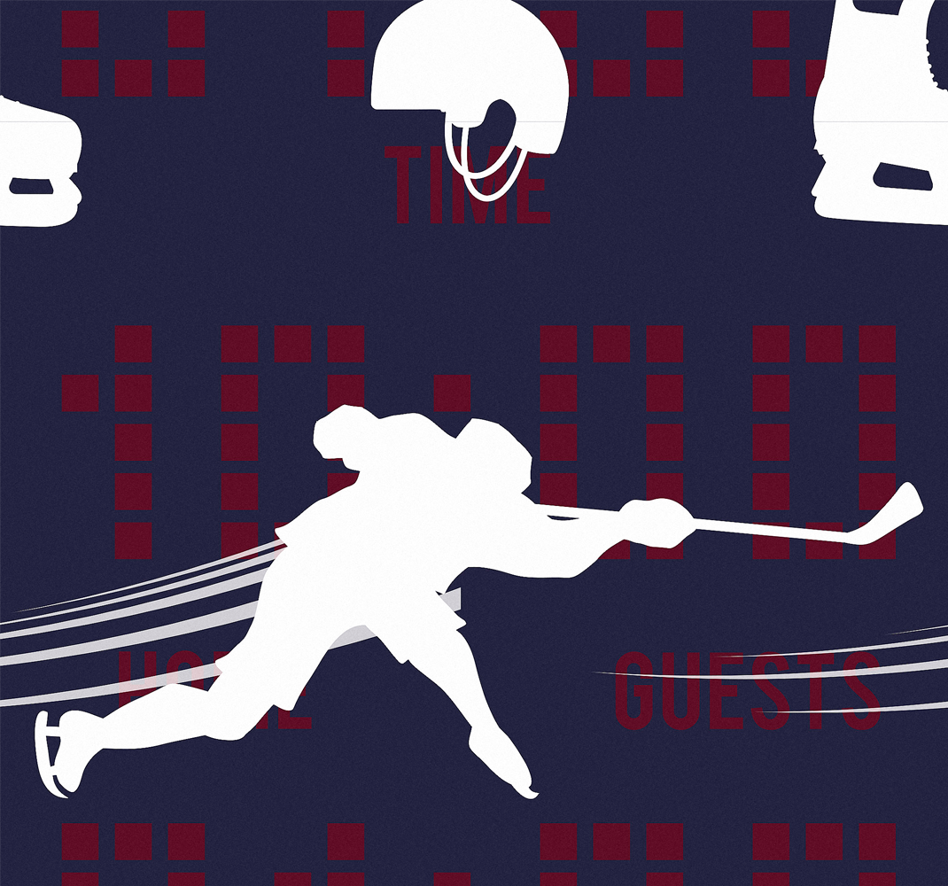 Vinylmatta sovrum hockeyspelare - Tenstickers
