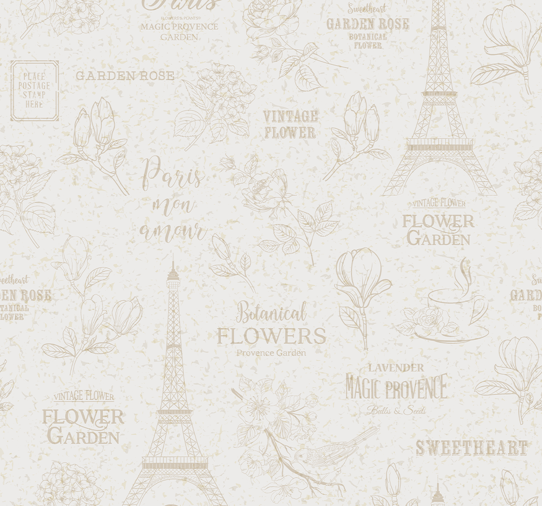 Vinylmatta sovrum i paris stil - Tenstickers