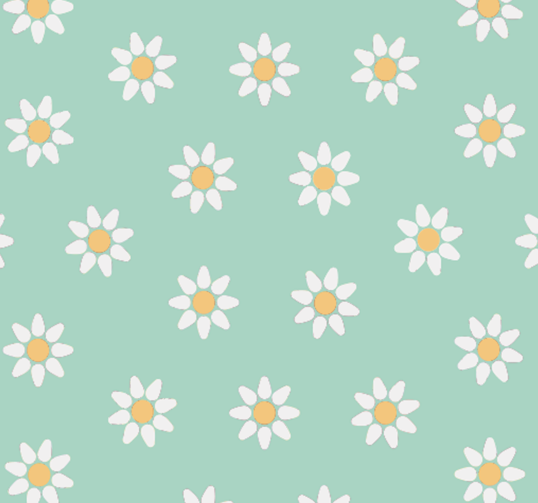 Vinylmatta sovrum barnblommor mönster - Tenstickers