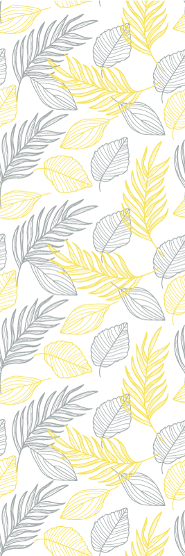 Vinylmatta sovrum pantone blad - Tenstickers