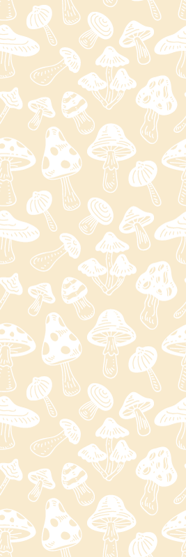 Vinylmatta sovrum beige svampdesign - Tenstickers