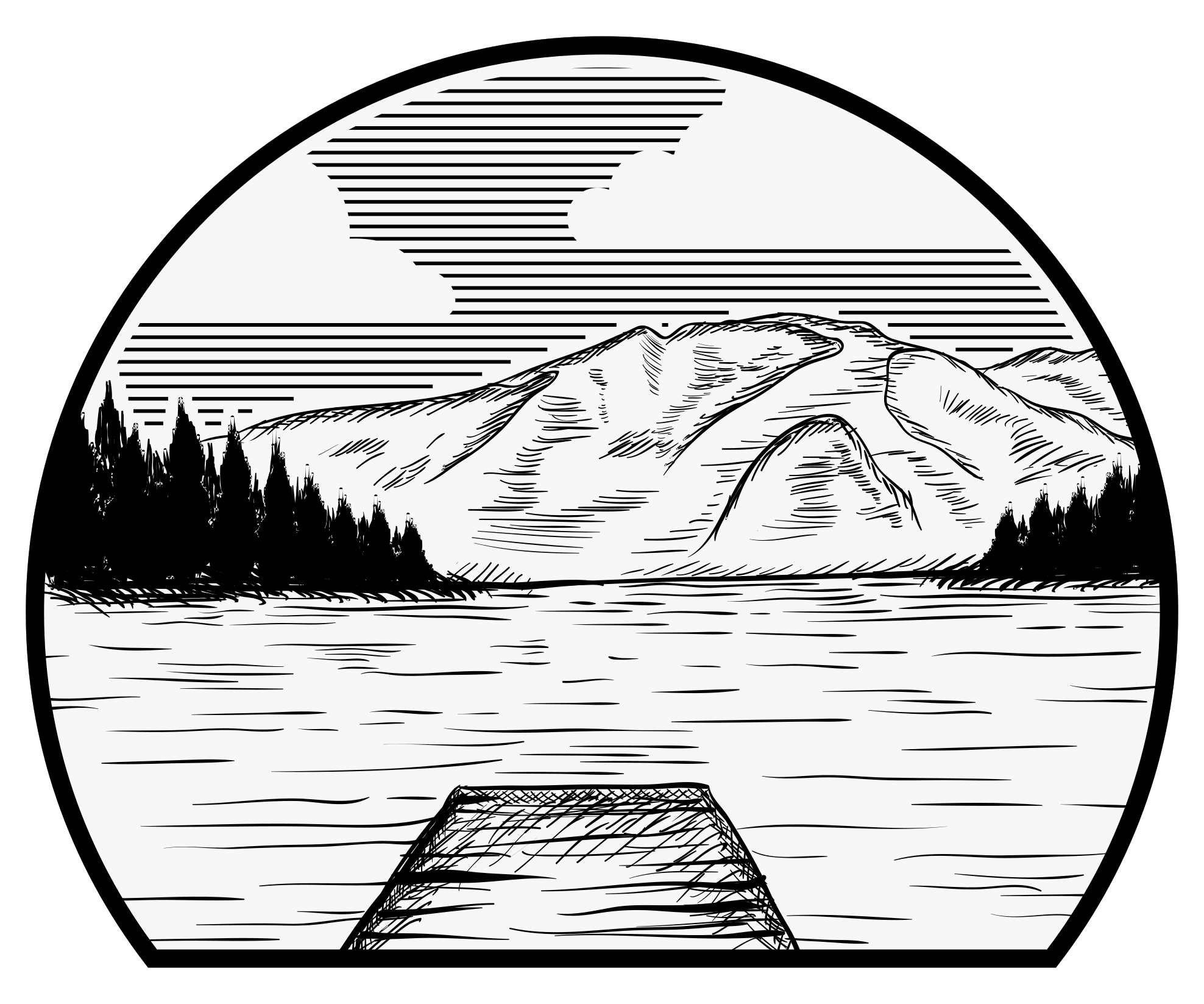 Vinylmatta natur husbil tallskog - Tenstickers