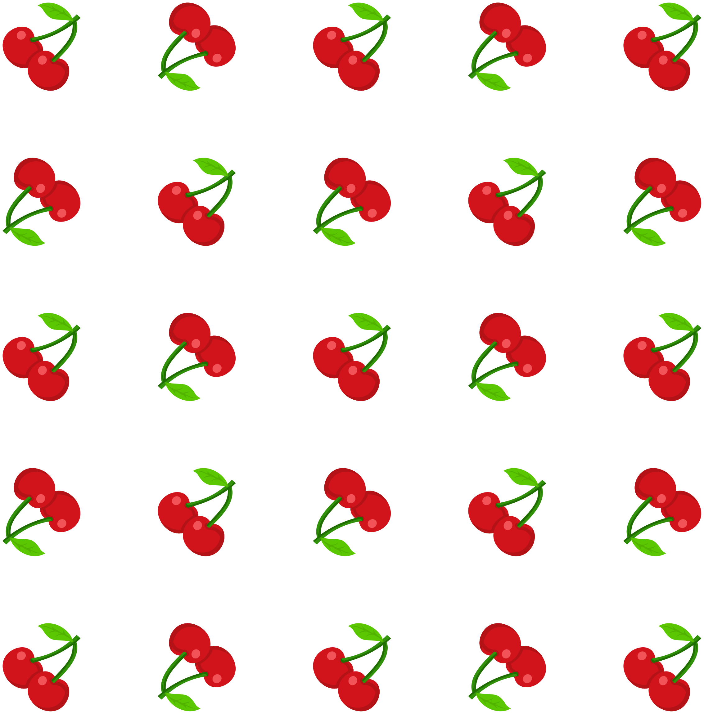 Vinylmatta natur körsbärsmönsterdesign - Tenstickers