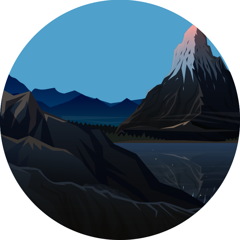 Vinylmatta natur med fjällutsikt - Tenstickers