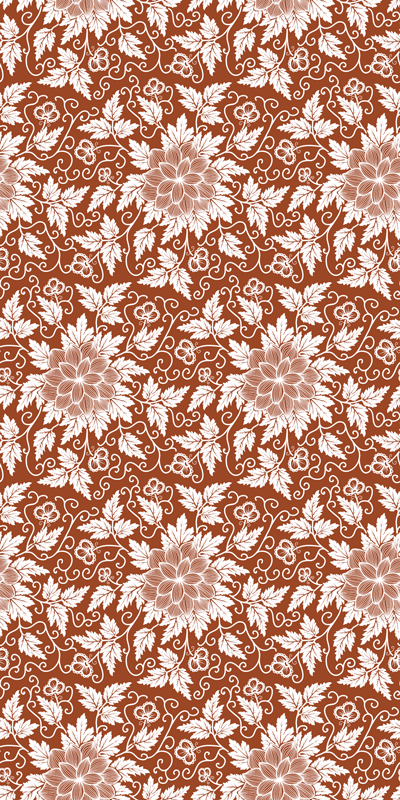 Vinylmatta natur botanisk komposition skapelse - Tenstickers