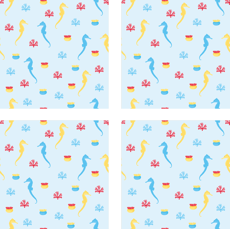 Vinylmatta natur sjöhäst natur splash - Tenstickers