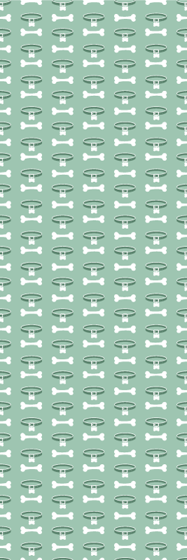 Vinylmatta sovrum fantastiskt ljus hundmönster - Tenstickers