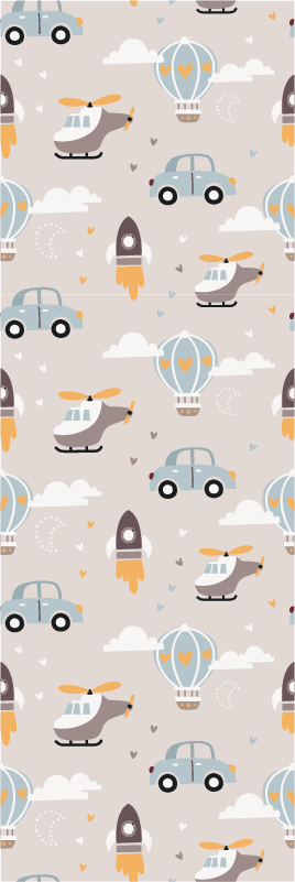 Vinylmatta sovrum söt design illustration för barn - Tenstickers