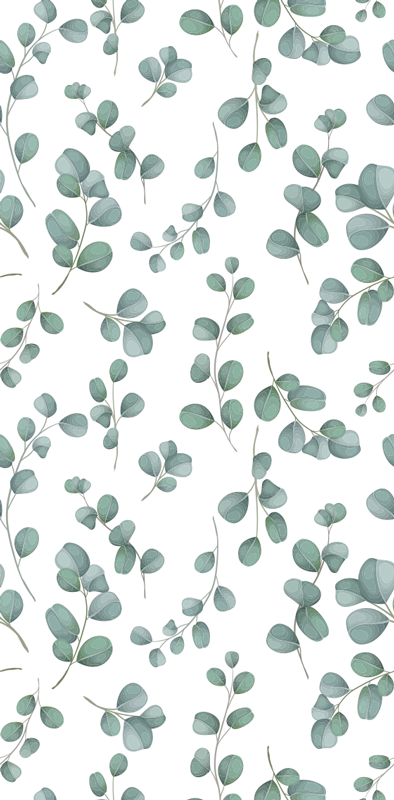 Vinylmatta sovrum elegant sömlöst mönster akvarell blommor - Tenstickers