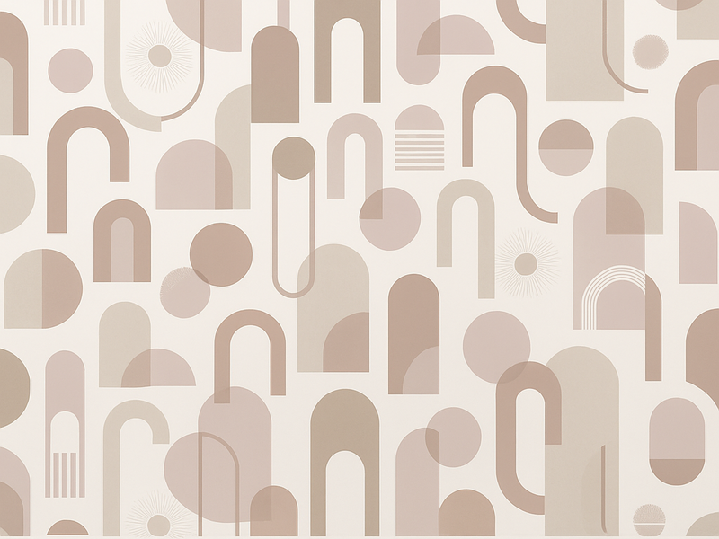 Vinylmatta sovrum modern mönster - Tenstickers