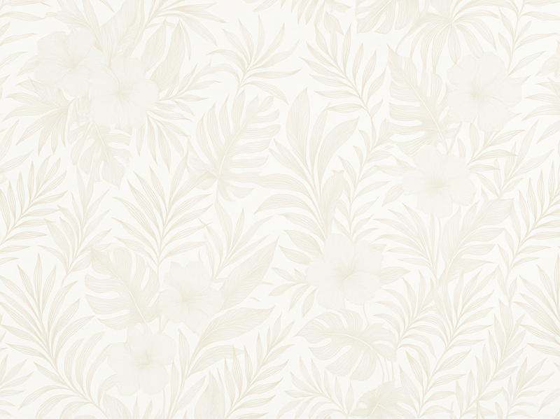 Vinylmatta sovrum neutral tropisk - Tenstickers