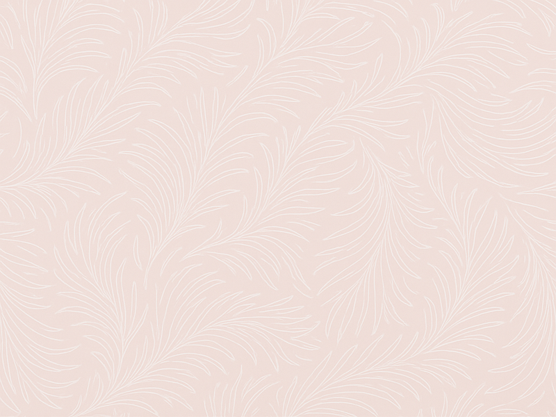 Vinylmatta sovrum mjuk rosa botanisk - Tenstickers