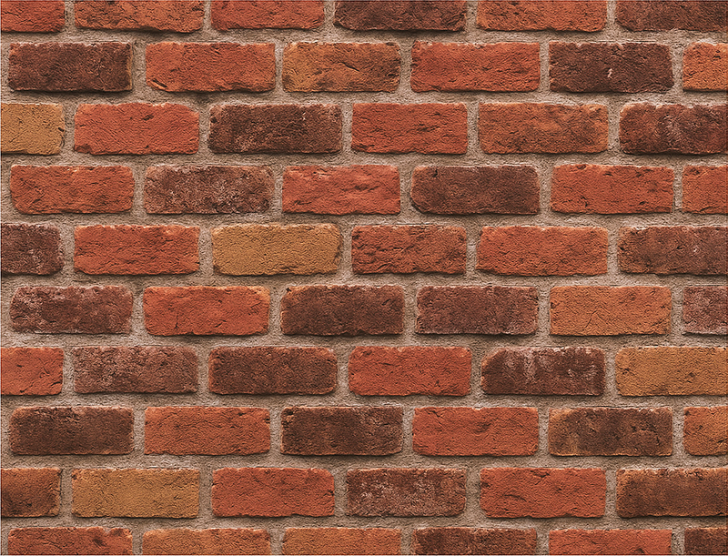 Vinylmatta sovrum rustik tegelsten - Tenstickers