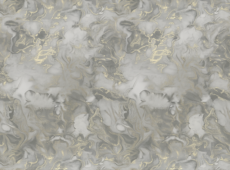 Vinylmatta sovrum grå vätskemarmor med metallisk - Tenstickers