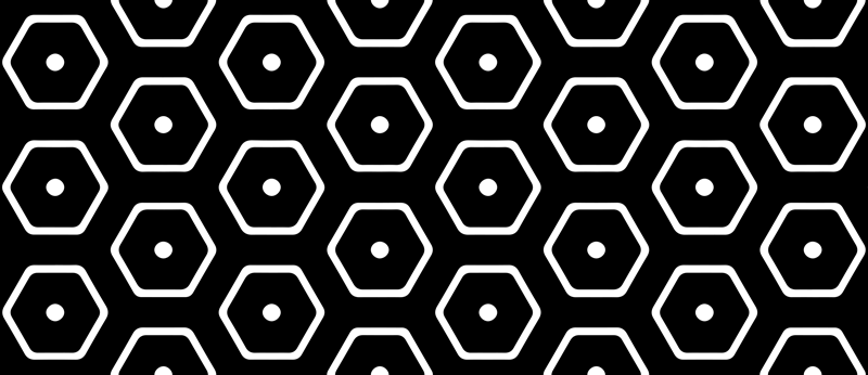 Vinylmatta geometrisk minimalistiskt mönster - Tenstickers