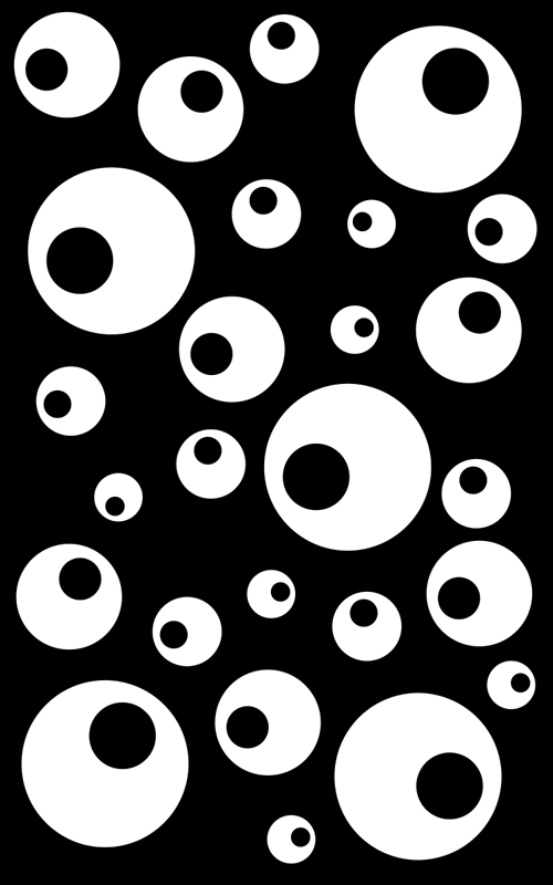 Vinylmatta geometrisk vattenpärlor - Tenstickers