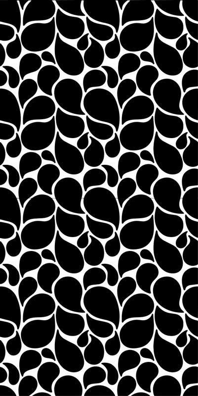 Vinylmatta geometrisk vattendroppar - Tenstickers