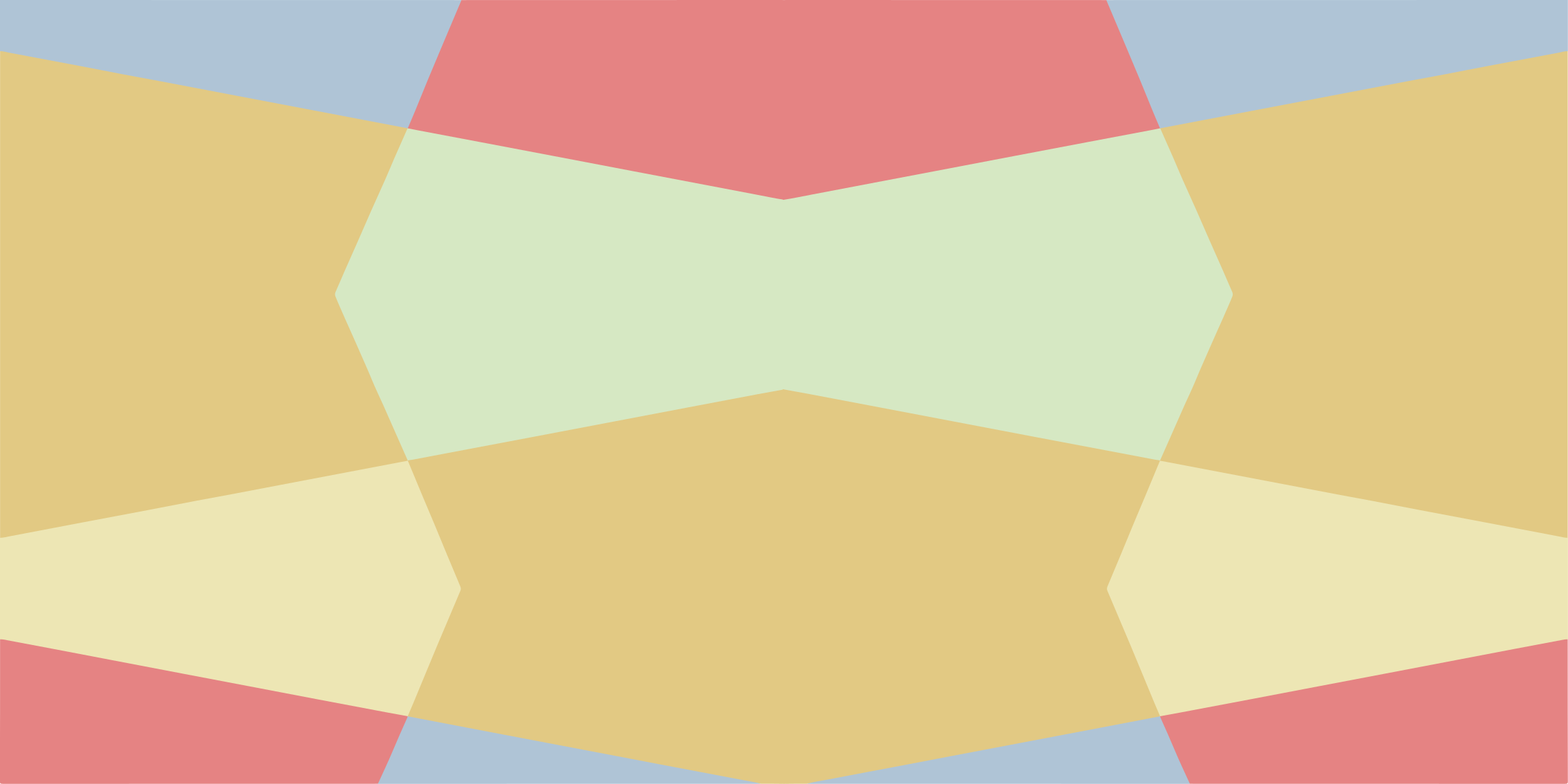 Vinylmatta geometrisk pastellfärgade block - Tenstickers