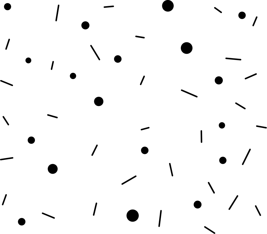 Vinylmatta geometrisk cirkel och linje konfetti - Tenstickers