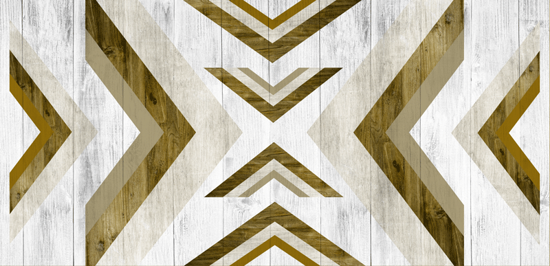 Vinylmatta geometrisk strukturerad skrivbordsöverdrag - Tenstickers