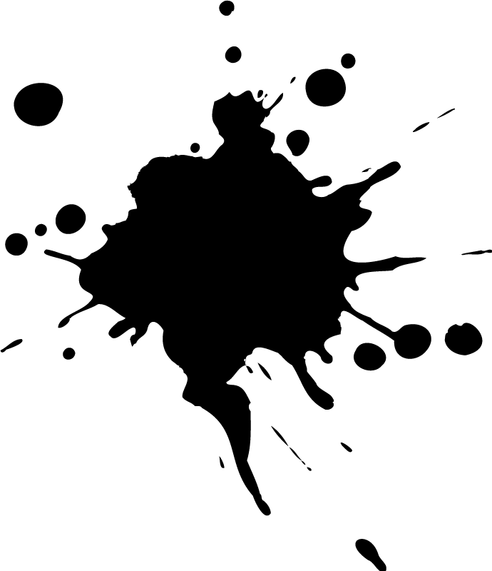 Vinylmatta geometrisk splash effect grafik - Tenstickers