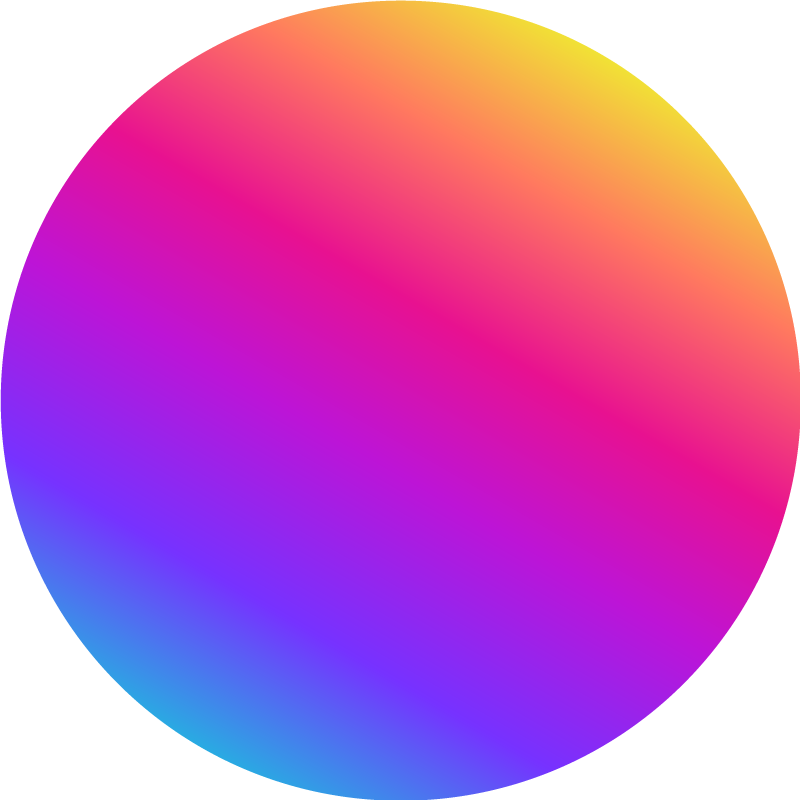 Vinylmatta geometrisk färgglad gradientcirkel - Tenstickers