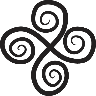 Vinylmatta geometrisk elegant snurr element - Tenstickers