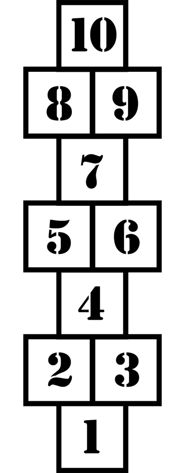 Vinylmatta barn svart och vit hage - Tenstickers